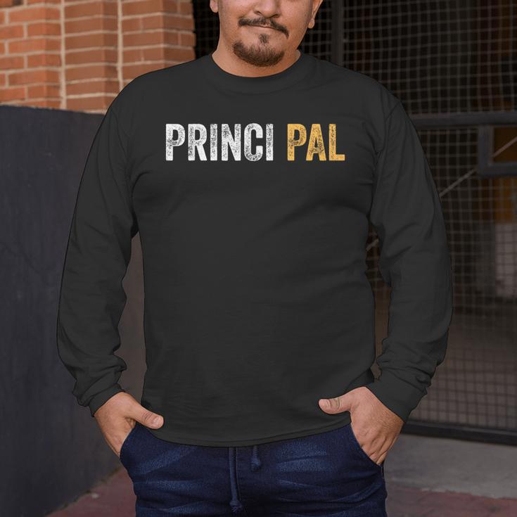 Principal School Teacher Friend Men Women Men's Long Sleeve T-Shirt, funny design