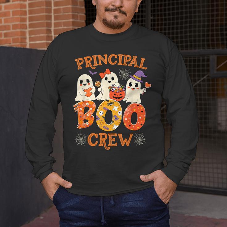 Principal Teacher Boo Crew Halloween Spooky Costume Men's Long Sleeve T-Shirt, funny design Principal Teacher Boo Crew Halloween Spooky Costume Men's Long Sleeve T-Shirt, funny design