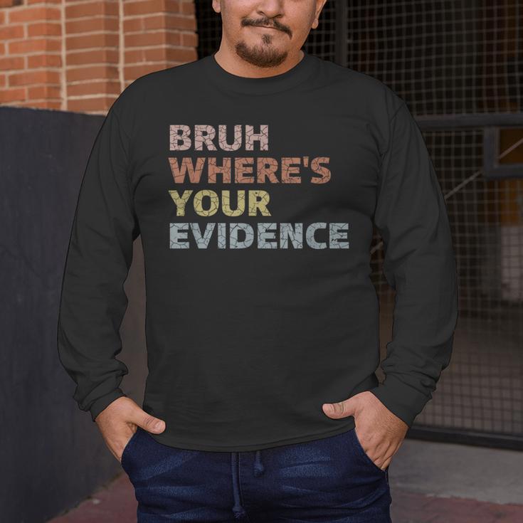 Prove It Cite Your Evidence English Teachers Day Men's Long Sleeve T-Shirt, funny design