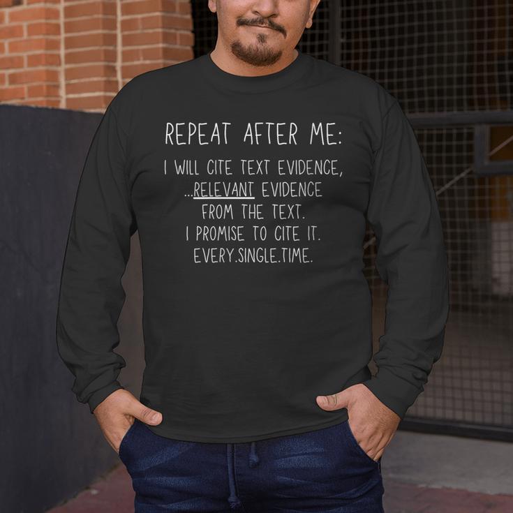 Prove It Cite Text Evidence English Students Teachers Men's Long Sleeve T-Shirt, funny design Prove It Cite Text Evidence English Students Teachers Men's Long Sleeve T-Shirt, funny design