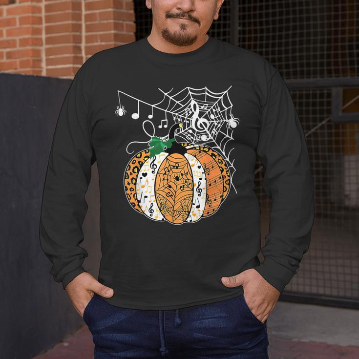 Pumpkin Music Teacher Halloween Fall Music Notes Autumn Men's Long Sleeve T-Shirt, funny design Pumpkin Music Teacher Halloween Fall Music Notes Autumn Men's Long Sleeve T-Shirt, funny design