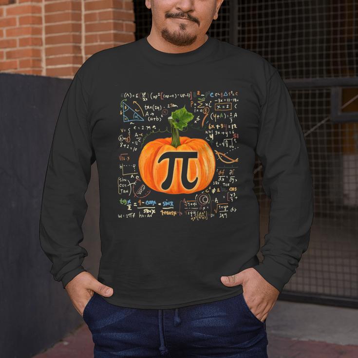 Pumpkin Pi Math Teacher Halloween Pumpkin Pi Men's Long Sleeve T-Shirt, funny design Pumpkin Pi Math Teacher Halloween Pumpkin Pi Men's Long Sleeve T-Shirt, funny design