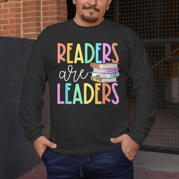 Readers Are Leaders Reading Book Lovers Teacher Women Kids Men's Long Sleeve T-Shirt, funny design Readers Are Leaders Reading Book Lovers Teacher Women Kids Men's Long Sleeve T-Shirt, funny design