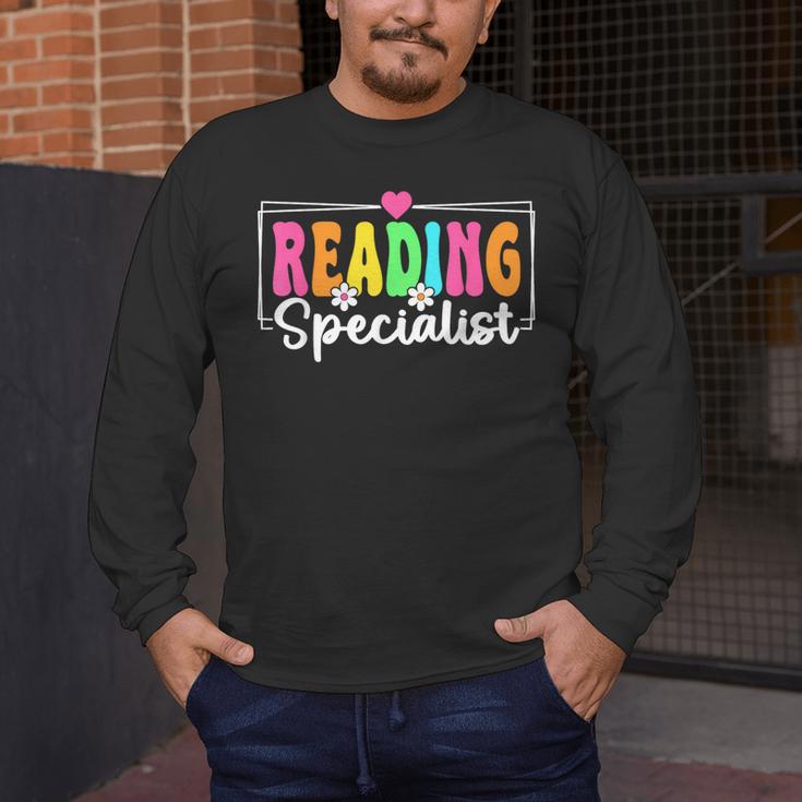 Reading Specialist Back To School Reading Teacher Men's Long Sleeve T-Shirt, funny design Reading Specialist Back To School Reading Teacher Men's Long Sleeve T-Shirt, funny design