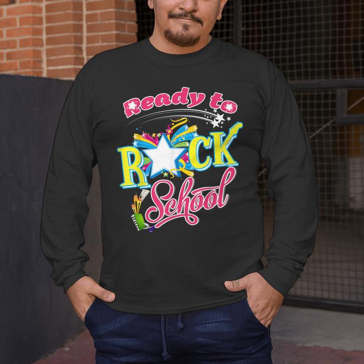 Ready To Rock School Shirt Students And Teachers Men's Long Sleeve T-Shirt, funny design Ready To Rock School Shirt Students And Teachers Men's Long Sleeve T-Shirt, funny design