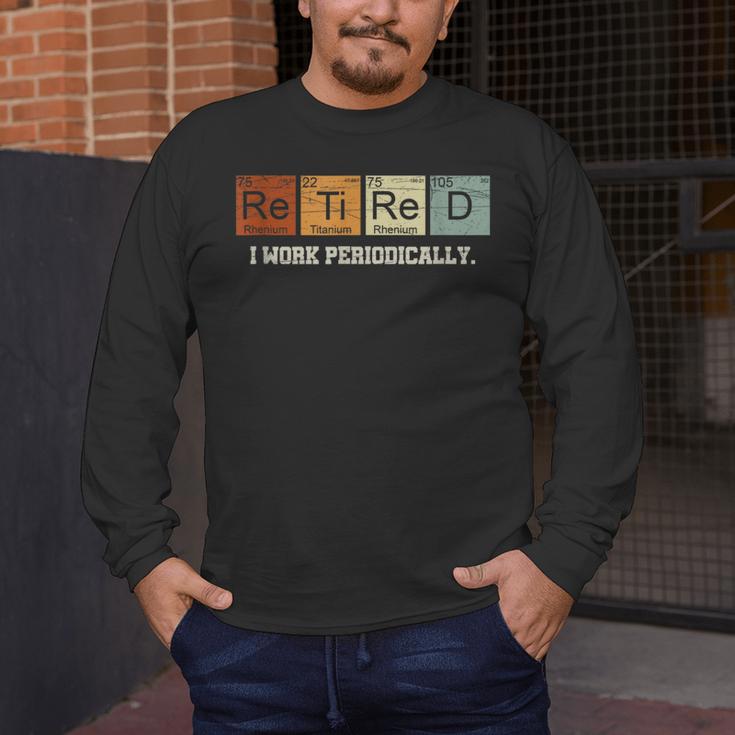 Retired Chemistry Teacher Science Retirement Chemistry Men's Long Sleeve T-Shirt, funny design Retired Chemistry Teacher Science Retirement Chemistry Men's Long Sleeve T-Shirt, funny design