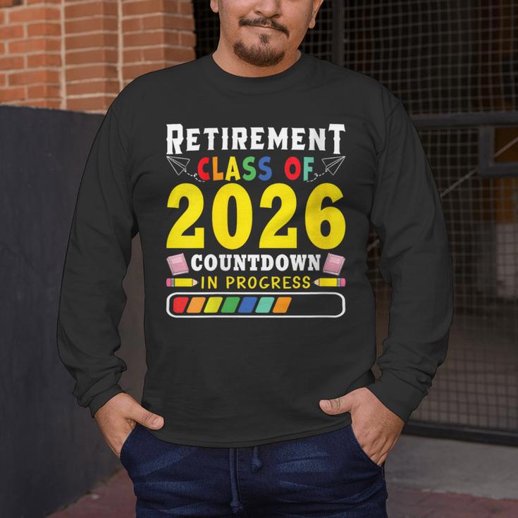 Retirement Primary Elementary Teacher 2026 Retiring Progress Men's Long Sleeve T-Shirt, funny design Retirement Primary Elementary Teacher 2026 Retiring Progress Men's Long Sleeve T-Shirt, funny design