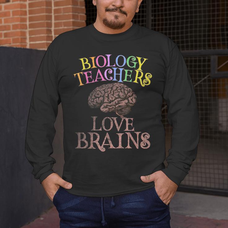 Retro BIOLOGY TEACHERS LOVE BRAINS This Is My Scary STEM Men's Long Sleeve T-Shirt, funny design Retro BIOLOGY TEACHERS LOVE BRAINS This Is My Scary STEM Men's Long Sleeve T-Shirt, funny design