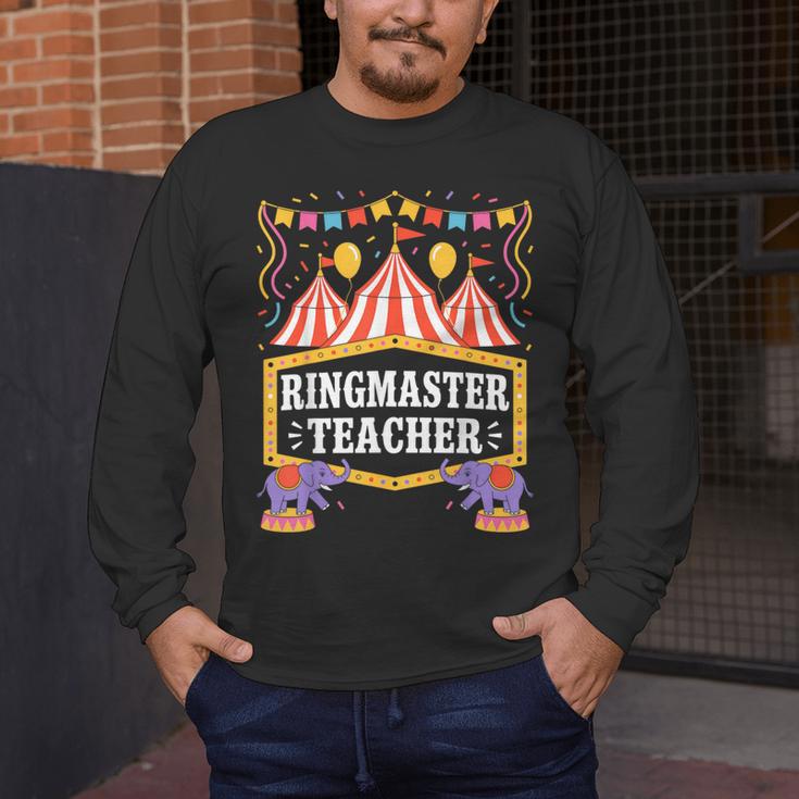 Ringmaster Teacher Circus Party Ringmaster Carnival Men's Long Sleeve T-Shirt, funny design
