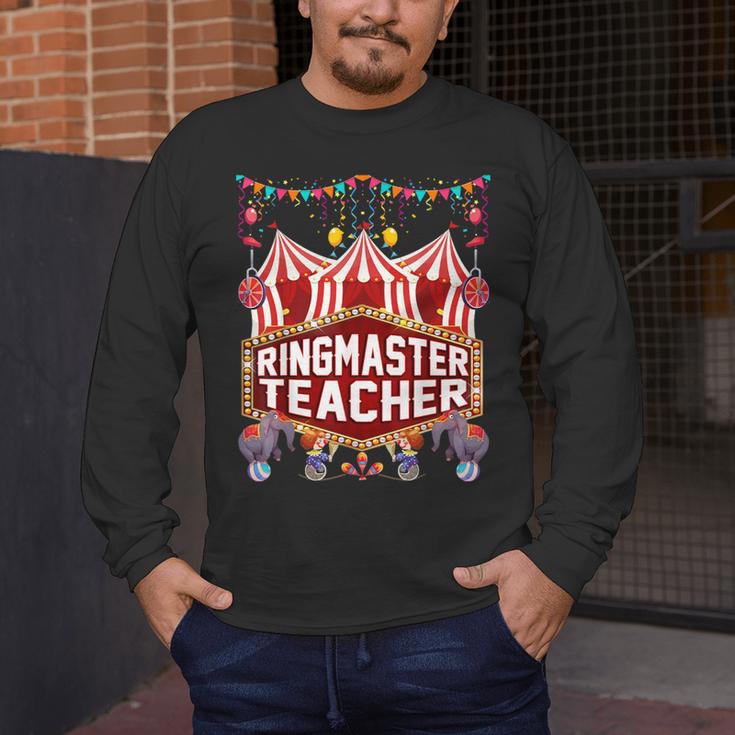 Ringmaster Teacher Costume – Carnival Birthday Style Men's Long Sleeve T-Shirt, funny design Ringmaster Teacher Costume – Carnival Birthday Style Men's Long Sleeve T-Shirt, funny design