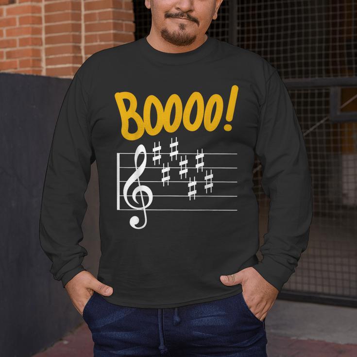 Scary Key Signature Boo Music Halloween Musician Teacher Men Women Men's Long Sleeve T-Shirt, funny design Scary Key Signature Boo Music Halloween Musician Teacher Men Women Men's Long Sleeve T-Shirt, funny design