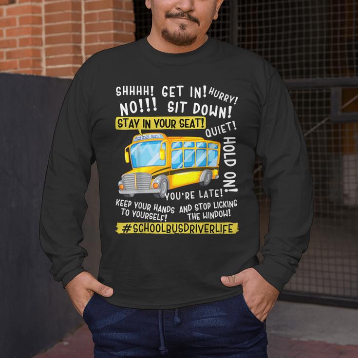 School Bus Driver Life Last Day Of School Teacher Kids Men's Long Sleeve T-Shirt, funny design