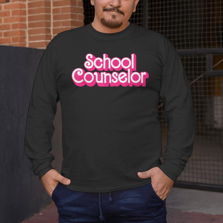School Counselor Back To School Teacher Life Men's Long Sleeve T-Shirt, funny design School Counselor Back To School Teacher Life Men's Long Sleeve T-Shirt, funny design