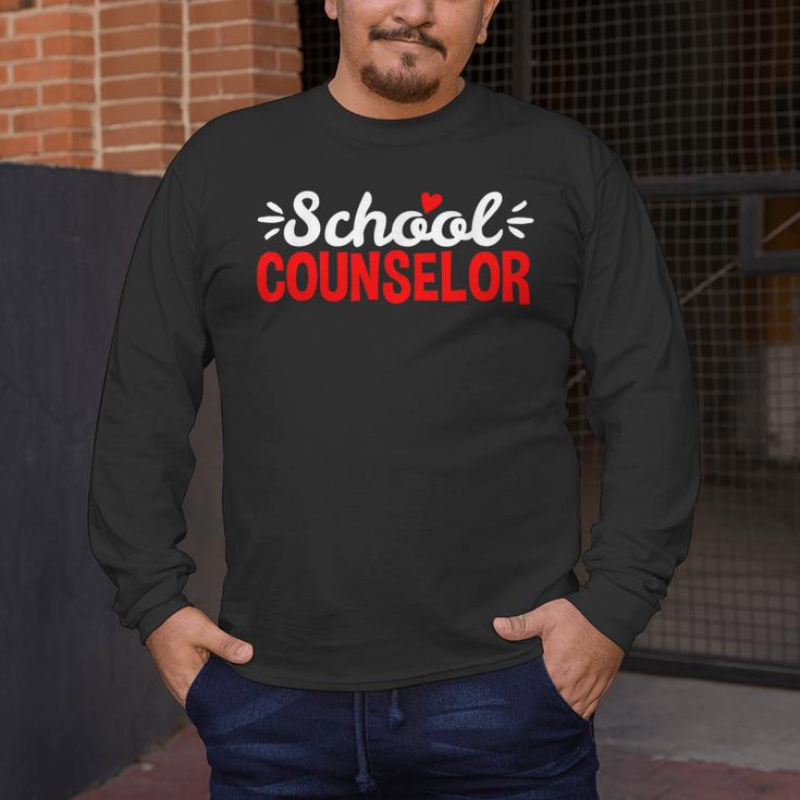 School Counselor Teacher Guidance Counseling For Men Women Kids Men's Long Sleeve T-Shirt, funny design School Counselor Teacher Guidance Counseling For Men Women Kids Men's Long Sleeve T-Shirt, funny design