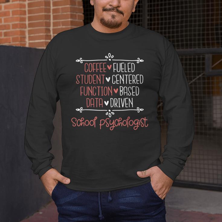 School Psychologist Coffee Student Teacher Psychology Men Women Men's Long Sleeve T-Shirt, funny design School Psychologist Coffee Student Teacher Psychology Men Women Men's Long Sleeve T-Shirt, funny design