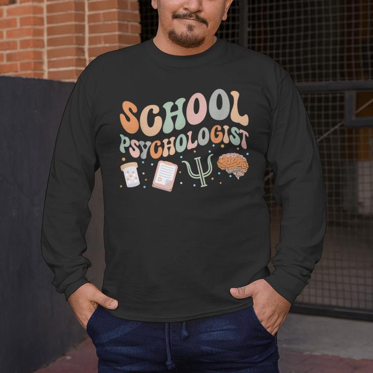 School Psychologist Teacher Psychology School Psychologist Men's Long Sleeve T-Shirt, funny design
