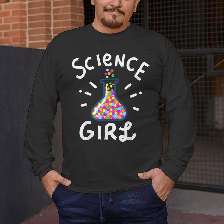 Science Girl Chemistry Biology Student Teacher Men's Long Sleeve T-Shirt, funny design