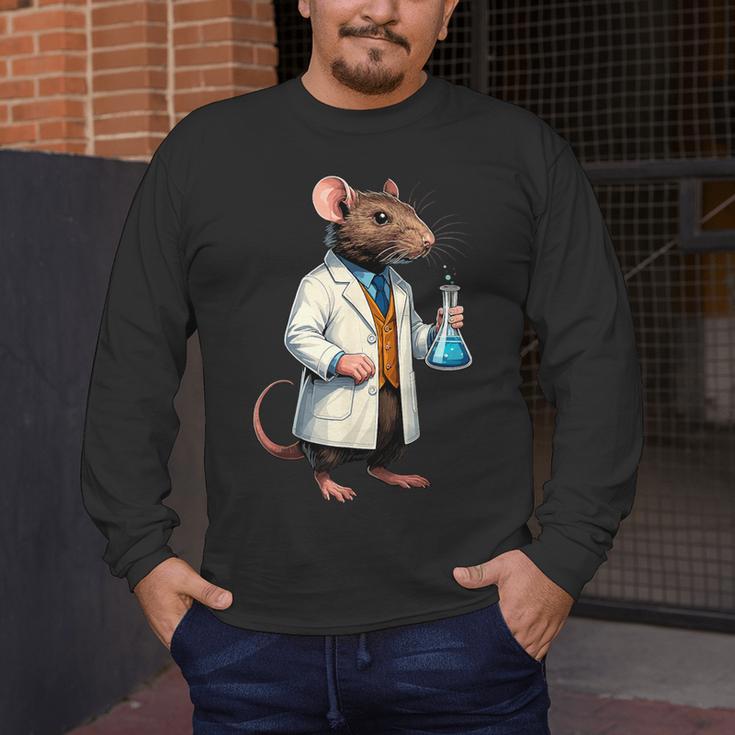 Science Rat Lab Science Scientist Mouse Teacher Chemistry Men's Long Sleeve T-Shirt, funny design Science Rat Lab Science Scientist Mouse Teacher Chemistry Men's Long Sleeve T-Shirt, funny design