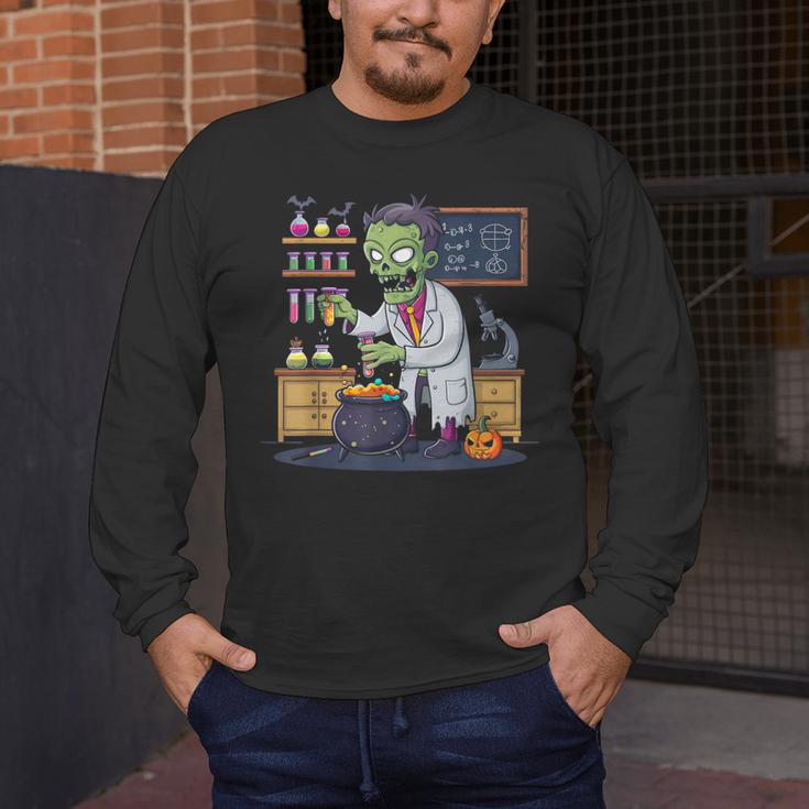 Science Teacher Halloween Shirt Zombie Chemistry Scientist Men's Long Sleeve T-Shirt, funny design Science Teacher Halloween Shirt Zombie Chemistry Scientist Men's Long Sleeve T-Shirt, funny design
