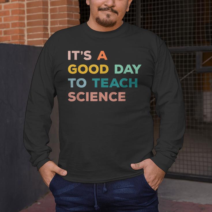 Science Teacher Its A Good Day To Teach Science Earth Men's Long Sleeve T-Shirt, funny design Science Teacher Its A Good Day To Teach Science Earth Men's Long Sleeve T-Shirt, funny design