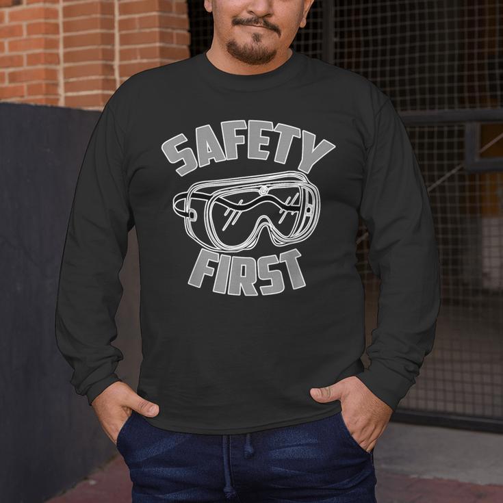 Science Teacher Shirt Safety First STEM STEAM Shirt Men's Long Sleeve T-Shirt, funny design Science Teacher Shirt Safety First STEM STEAM Shirt Men's Long Sleeve T-Shirt, funny design