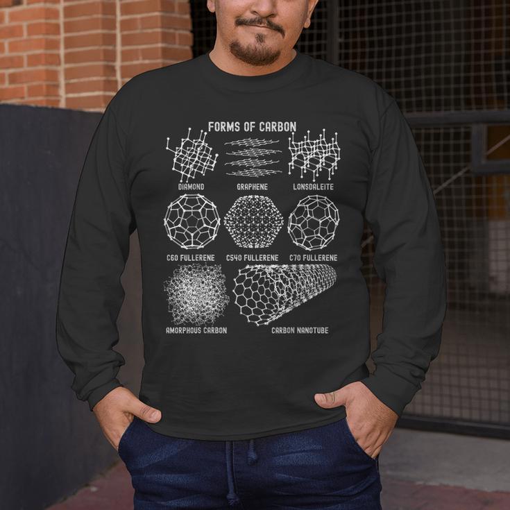 Sheldon Nerdy Forms Carbon Nanotubes Chemistry Teacher Geek Men's Long Sleeve T-Shirt, funny design