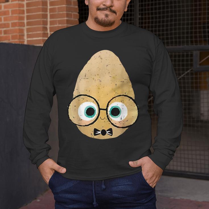 The Smart Seed Good Egg Teacher Halloween Costume Food Group Men's Long Sleeve T-Shirt, funny design
