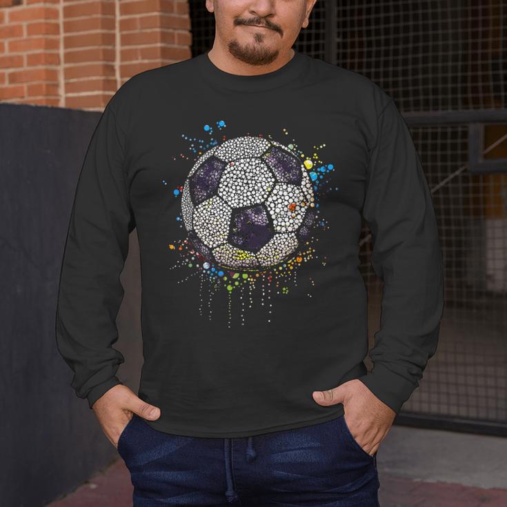 Soccer Dot Day Shirts For Kids Men Women Teacher Men's Long Sleeve T-Shirt, funny design