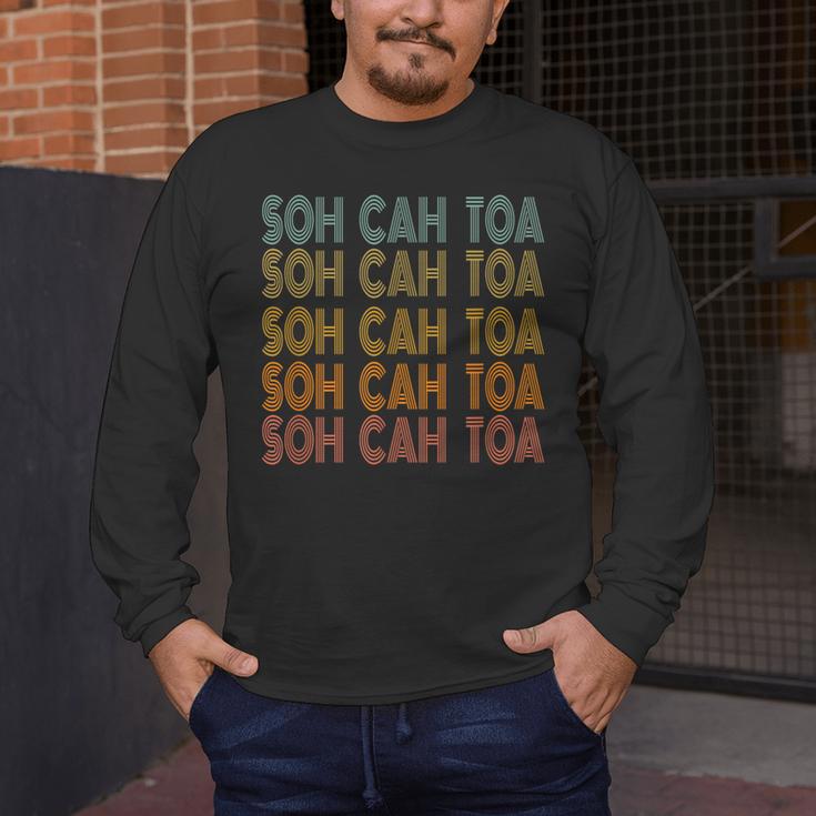 SOH CAH TOA SOHCAHTOA Trigonometry Math Parody Teacher Men Women Kids Men's Long Sleeve T-Shirt, funny design