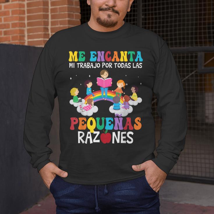 Spanish Teacher Bilingual Teacher Maestra Maestras Men's Long Sleeve T-Shirt, funny design Spanish Teacher Bilingual Teacher Maestra Maestras Men's Long Sleeve T-Shirt, funny design