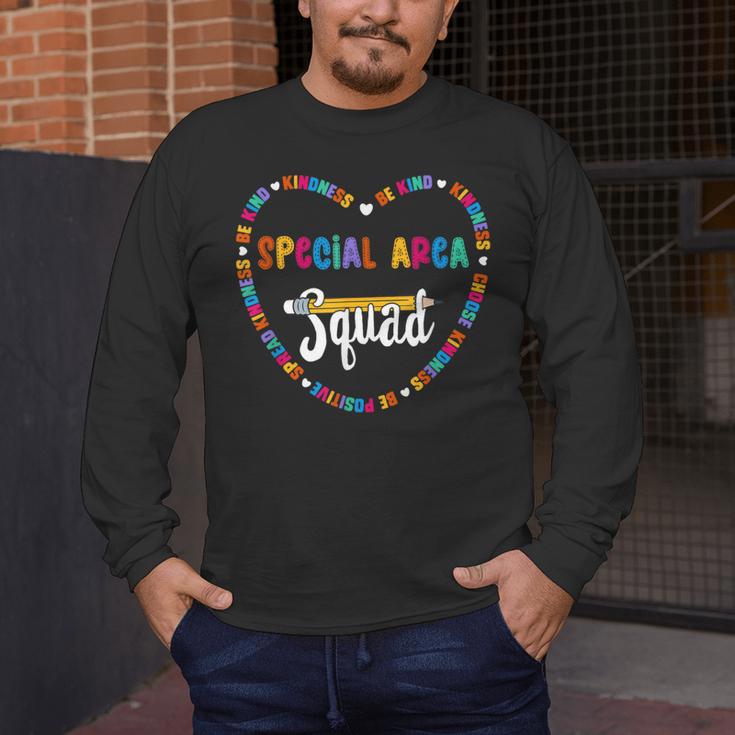 Special Area Squad Team Be Kind School Special Area Teacher Men Women Kids Men's Long Sleeve T-Shirt, funny design