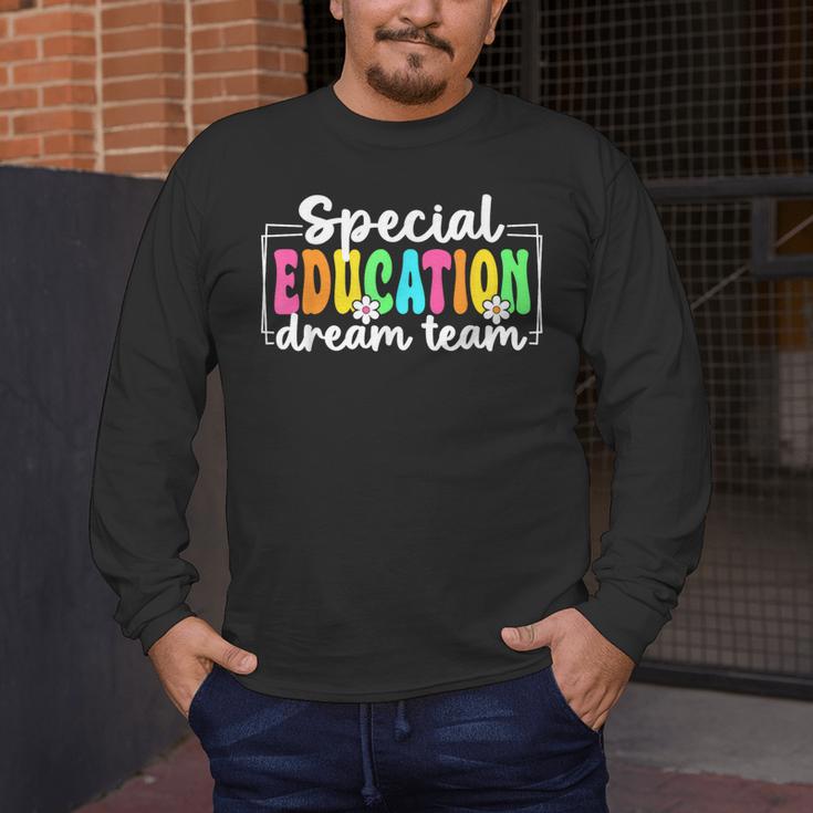 Special Education Dream Team Back To School SPED Teacher Men's Long Sleeve T-Shirt, funny design