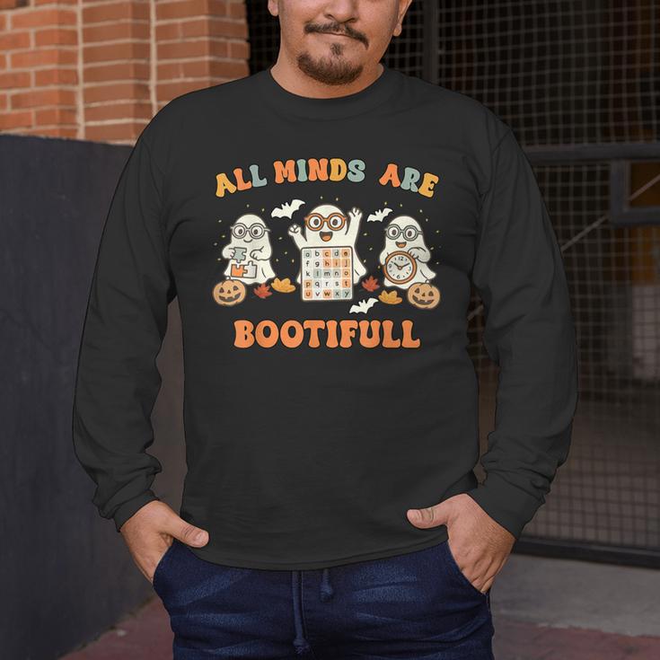 Special Education All Minds SPED Teacher Ghost Halloween Men's Long Sleeve T-Shirt, funny design Special Education All Minds SPED Teacher Ghost Halloween Men's Long Sleeve T-Shirt, funny design