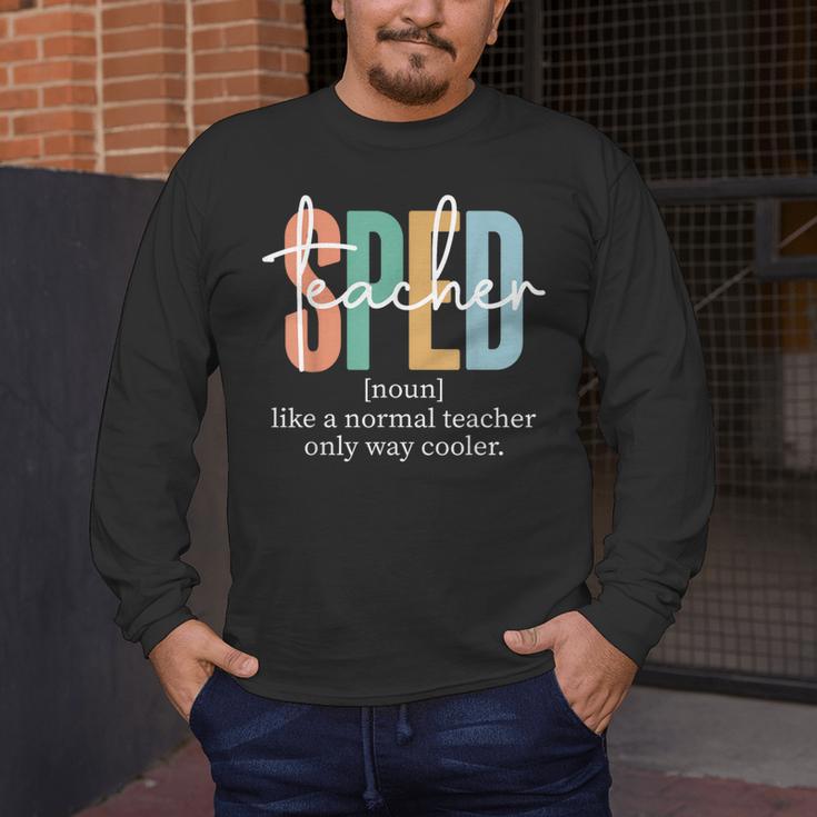 Special Education Sped Teacher Definition For Women & Men Men's Long Sleeve T-Shirt, funny design Special Education Sped Teacher Definition For Women & Men Men's Long Sleeve T-Shirt, funny design
