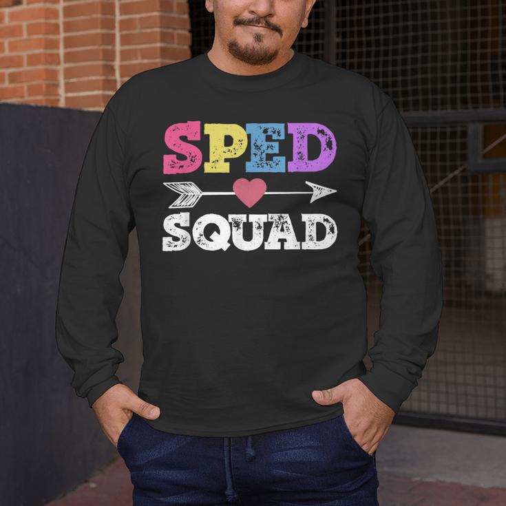 Special Education Squad Shirt SPED Squad Teacher's Day For Men Women Men's Long Sleeve T-Shirt, funny design Special Education Squad Shirt SPED Squad Teacher's Day For Men Women Men's Long Sleeve T-Shirt, funny design