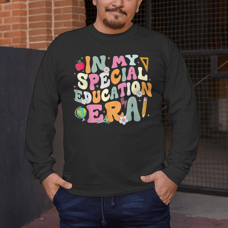 Special Education Teacher Era Inspirational SPED ABA Autism Men's Long Sleeve T-Shirt, funny design