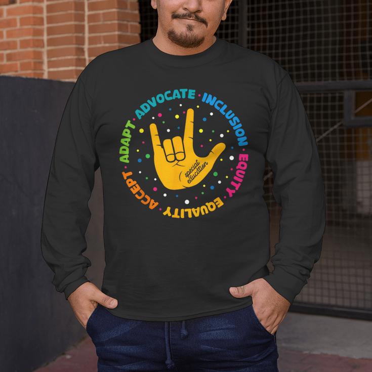 Special Education Teacher Inspirational SPED Teachers Autism Men's Long Sleeve T-Shirt, funny design
