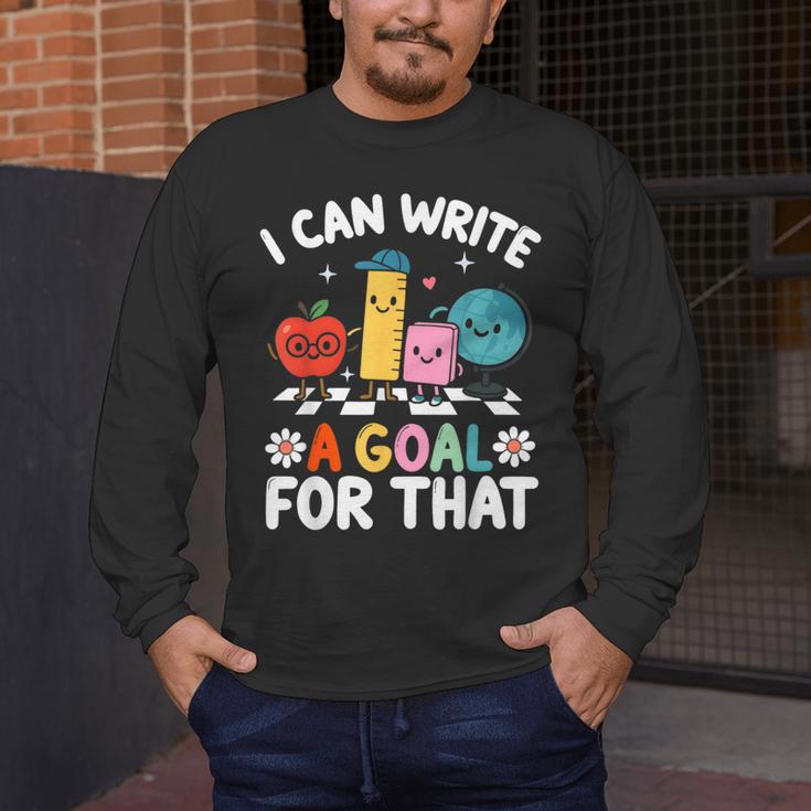 Special Education i Can Write a Goal For That Sped Teacher Men's Long Sleeve T-Shirt, funny design Special Education i Can Write a Goal For That Sped Teacher Men's Long Sleeve T-Shirt, funny design