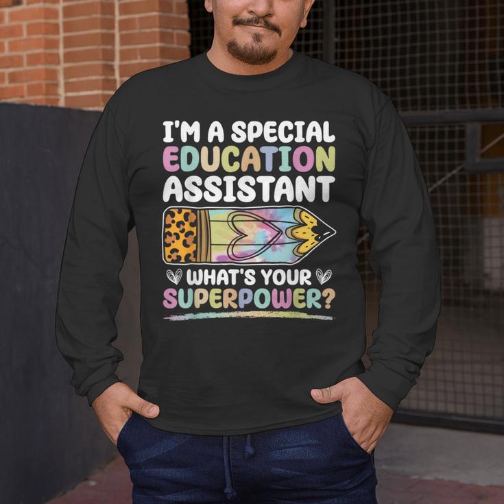 Special Educational Assistant And Sped Teacher Men's Long Sleeve T-Shirt, funny design