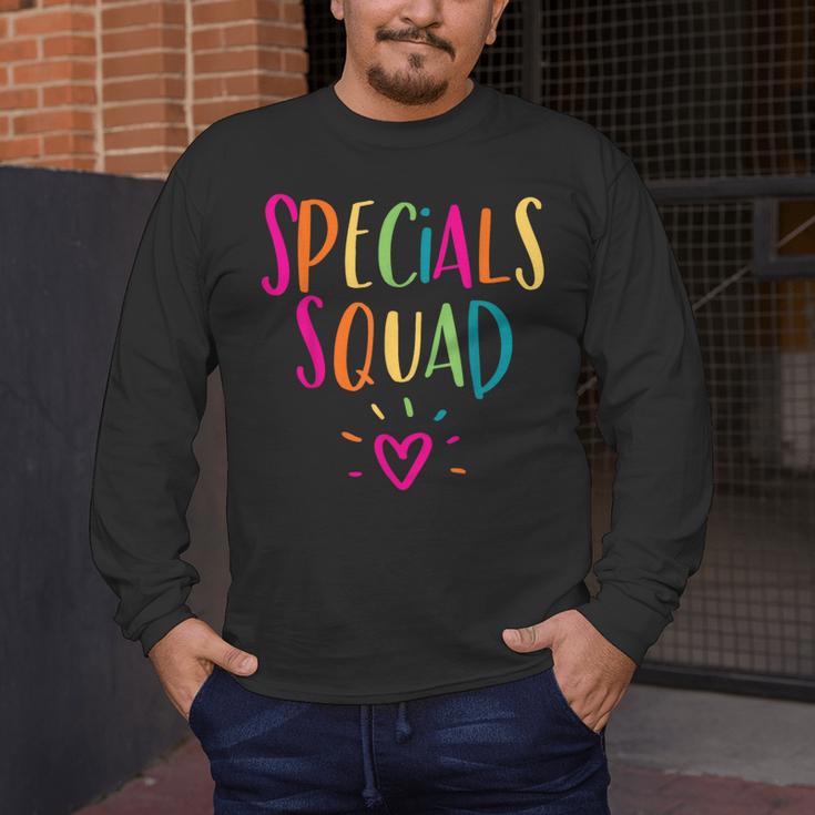 Specials Squad Art Music PE Tech Gym Teacher Team Men's Long Sleeve T-Shirt, funny design Specials Squad Art Music PE Tech Gym Teacher Team Men's Long Sleeve T-Shirt, funny design