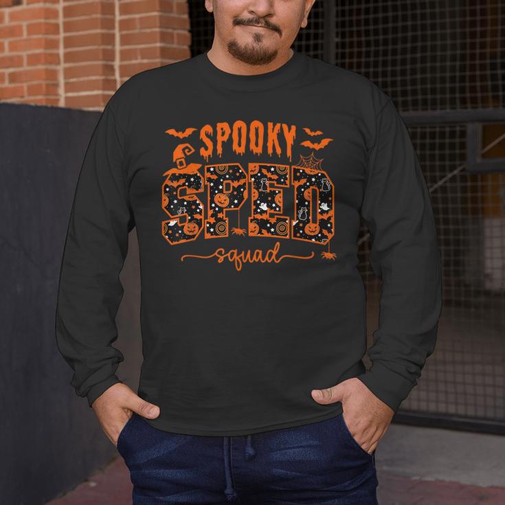 Sped Squad Team Special Education Teacher Halloween Men's Long Sleeve T-Shirt, funny design Sped Squad Team Special Education Teacher Halloween Men's Long Sleeve T-Shirt, funny design