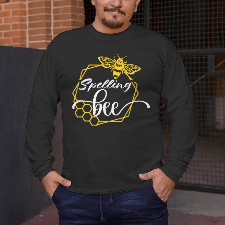 Spelling Bee Halloween Costume For Teachers Men's Long Sleeve T-Shirt, funny design