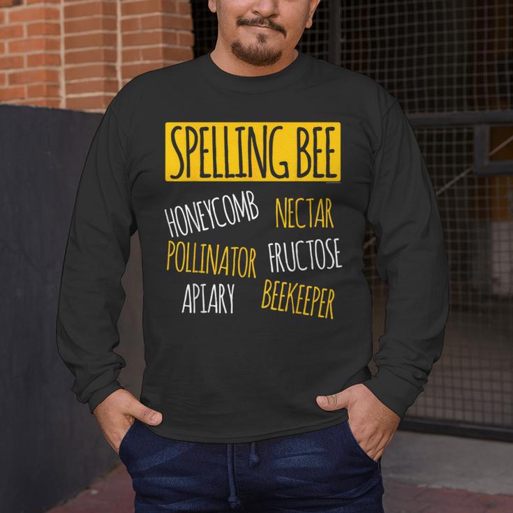 Spelling Bee Halloween Pun Costume Beekeeper Teacher Men's Long Sleeve T-Shirt, funny design Spelling Bee Halloween Pun Costume Beekeeper Teacher Men's Long Sleeve T-Shirt, funny design