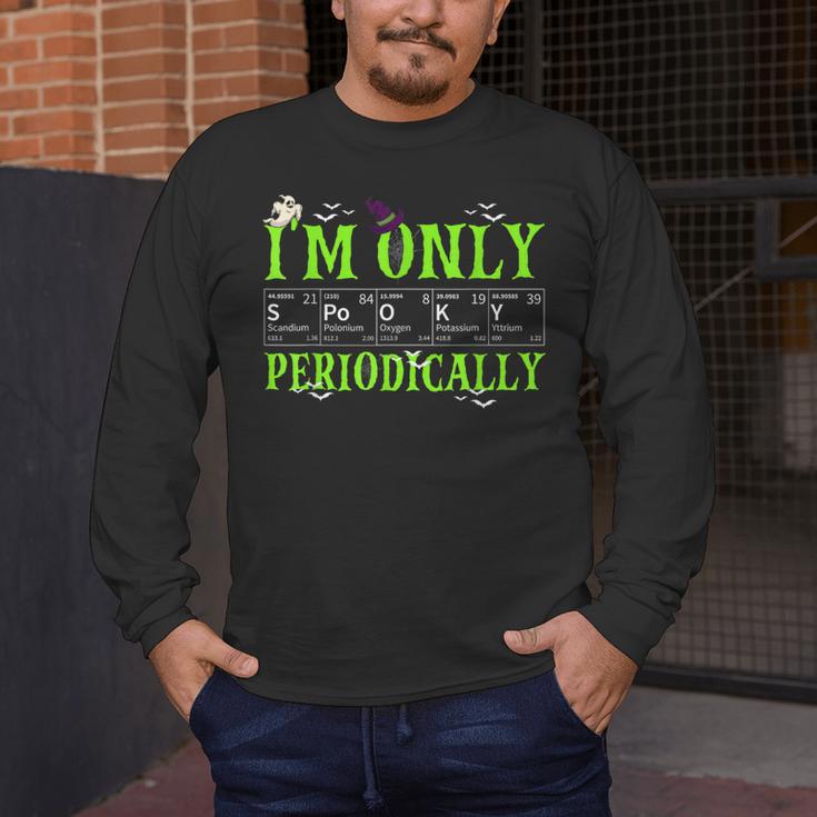 Only Spooky Periodically Halloween Chemistry Teacher Men Women Men's Long Sleeve T-Shirt, funny design Only Spooky Periodically Halloween Chemistry Teacher Men Women Men's Long Sleeve T-Shirt, funny design