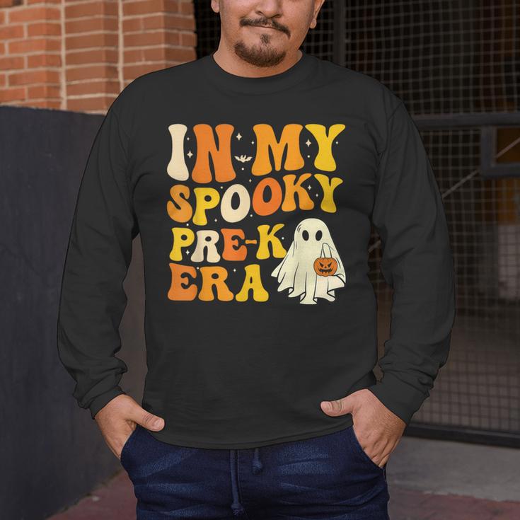 In My Spooky PRE-K Teacher Era Halloween Costume Tee Men's Long Sleeve T-Shirt, funny design In My Spooky PRE-K Teacher Era Halloween Costume Tee Men's Long Sleeve T-Shirt, funny design