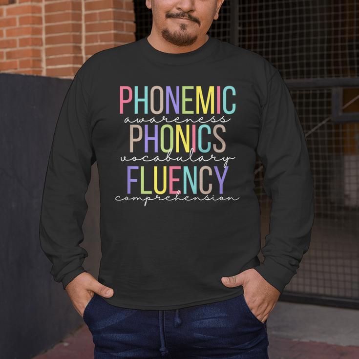 Spring Easter Reading Teacher Science Of Reading Men's Long Sleeve T-Shirt, funny design Spring Easter Reading Teacher Science Of Reading Men's Long Sleeve T-Shirt, funny design