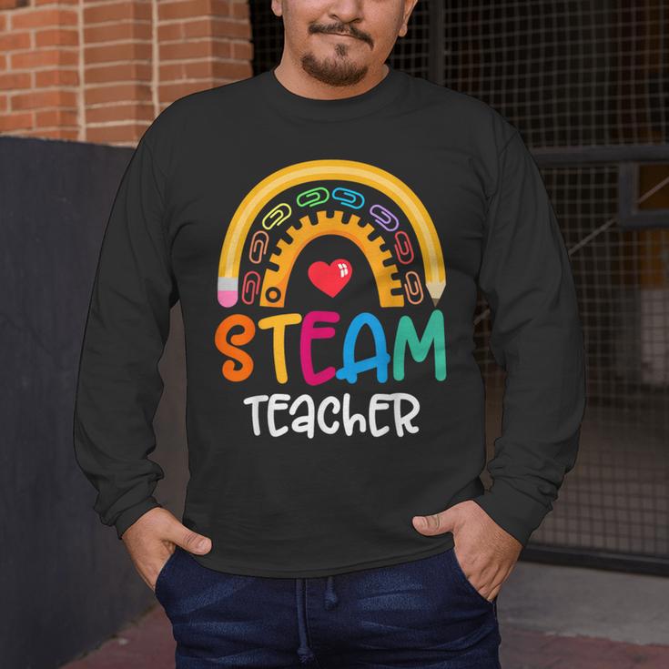 STEAM Teacher Squad Team Crew Back To School STEM Special Men's Long Sleeve T-Shirt, funny design STEAM Teacher Squad Team Crew Back To School STEM Special Men's Long Sleeve T-Shirt, funny design