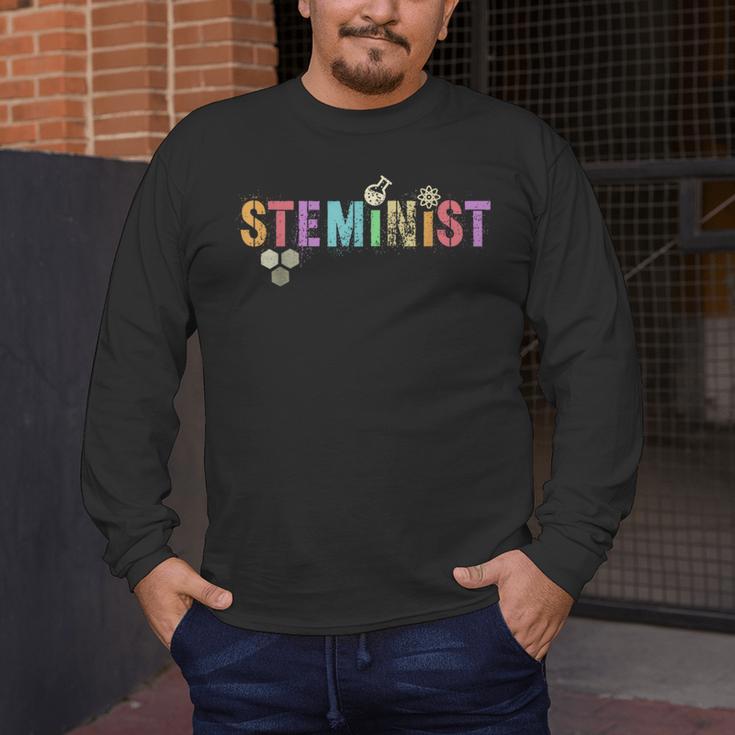STEMINIST Technology Student STEM Teacher Women Engineering Men's Long Sleeve T-Shirt, funny design STEMINIST Technology Student STEM Teacher Women Engineering Men's Long Sleeve T-Shirt, funny design