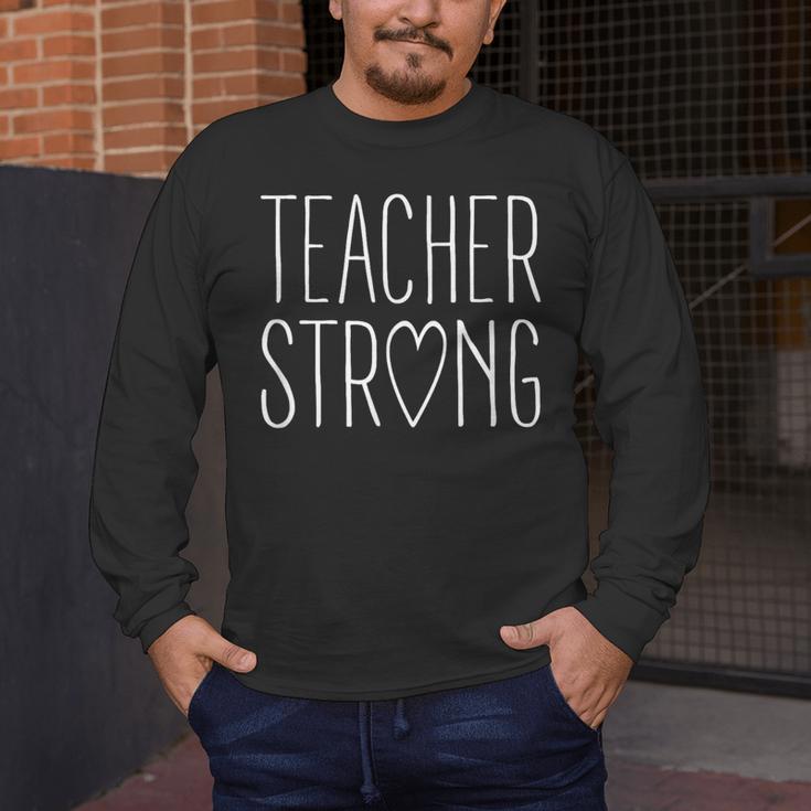 Strong Teacher Shirt Great Inspirational Teacher Men's Long Sleeve T-Shirt, funny design Strong Teacher Shirt Great Inspirational Teacher Men's Long Sleeve T-Shirt, funny design