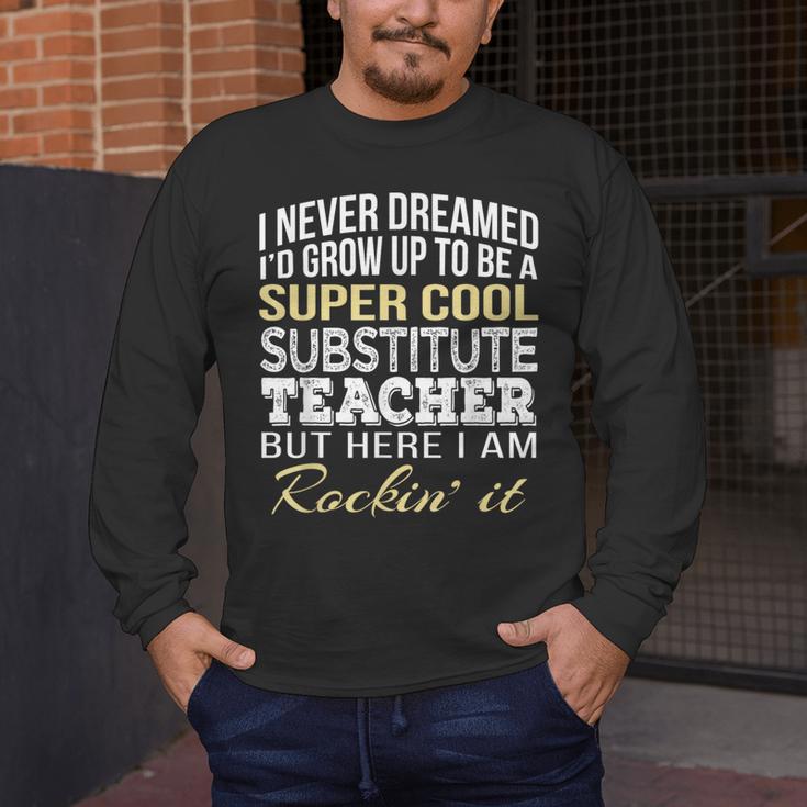 Substitute Teacher T Shirt School Tee Men's Long Sleeve T-Shirt, funny design Substitute Teacher T Shirt School Tee Men's Long Sleeve T-Shirt, funny design
